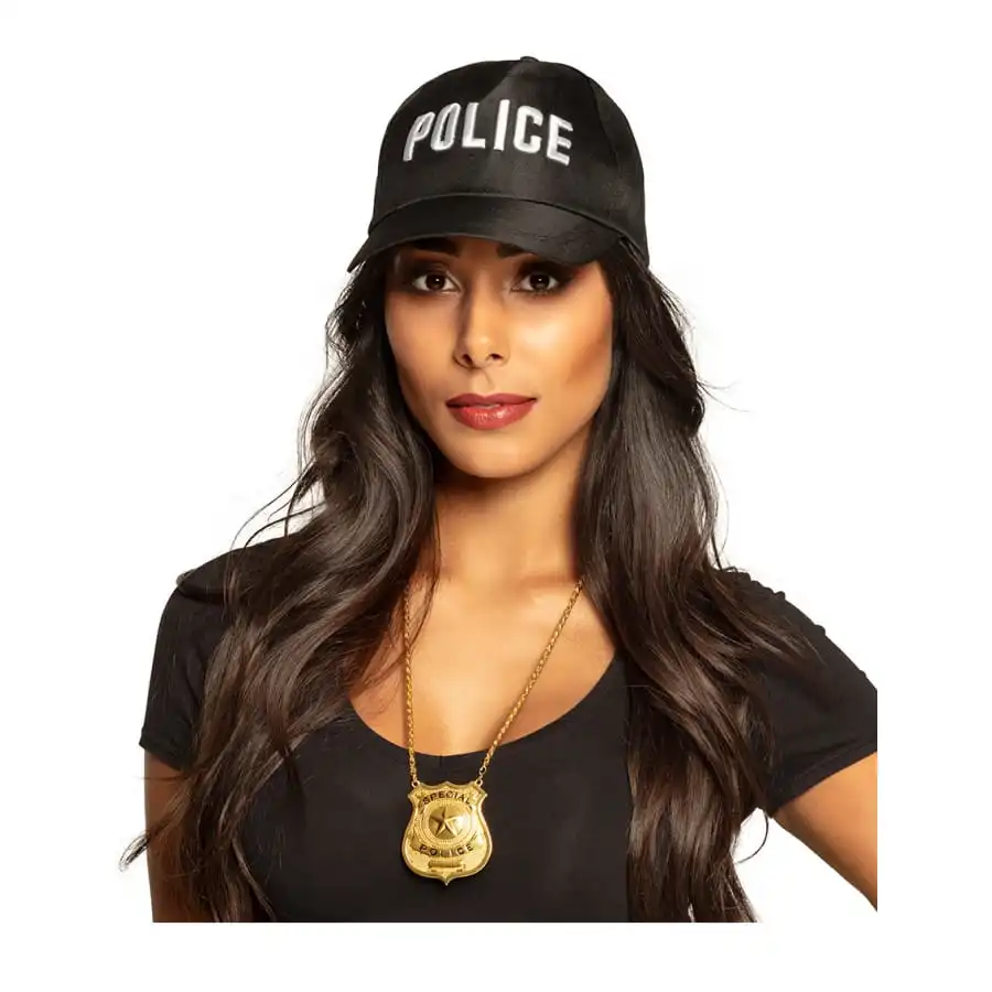 Pendentif Avec Insigne De Police Doré Pour Adulte 3 Pendentif Avec Insigne De Police Doré Pour Adulte – Image 3