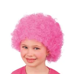 Perruque Afro Rose Pour Enfant -Camouflage Soldes Boutique Perruque afro rose pour enfant 30553