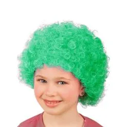 Perruque Afro Verte Pour Enfant -Camouflage Soldes Boutique Perruque afro verte pour enfant 30555
