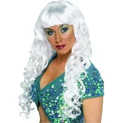 Perruque Blanche De Sirene