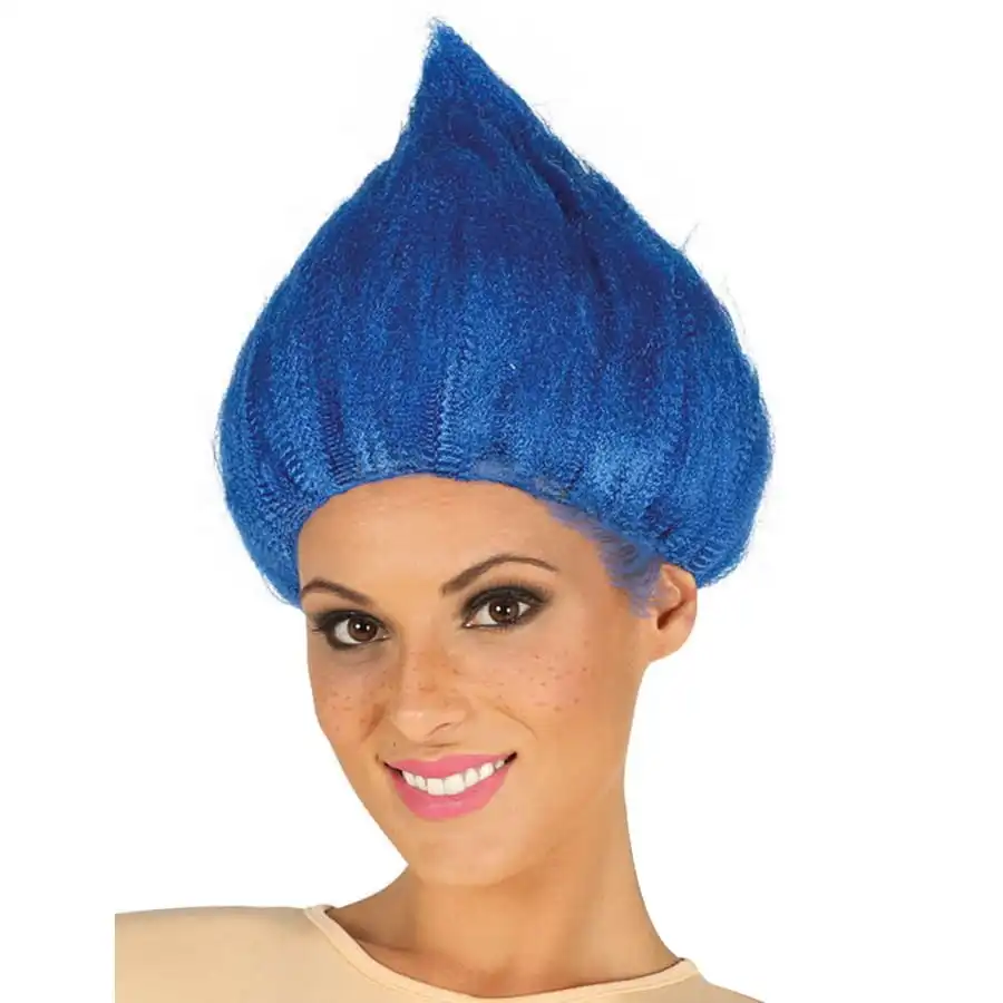 Perruque Bleue De Troll Pour Adulte 1 Perruque Bleue De Troll Pour Adulte