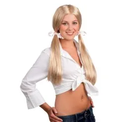 Perruque Blonde D'écolière Pour Femme Adulte