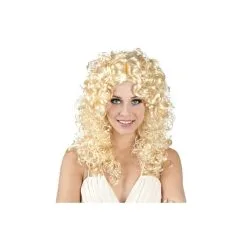 Perruque Bouclée Blonde Mi-longue