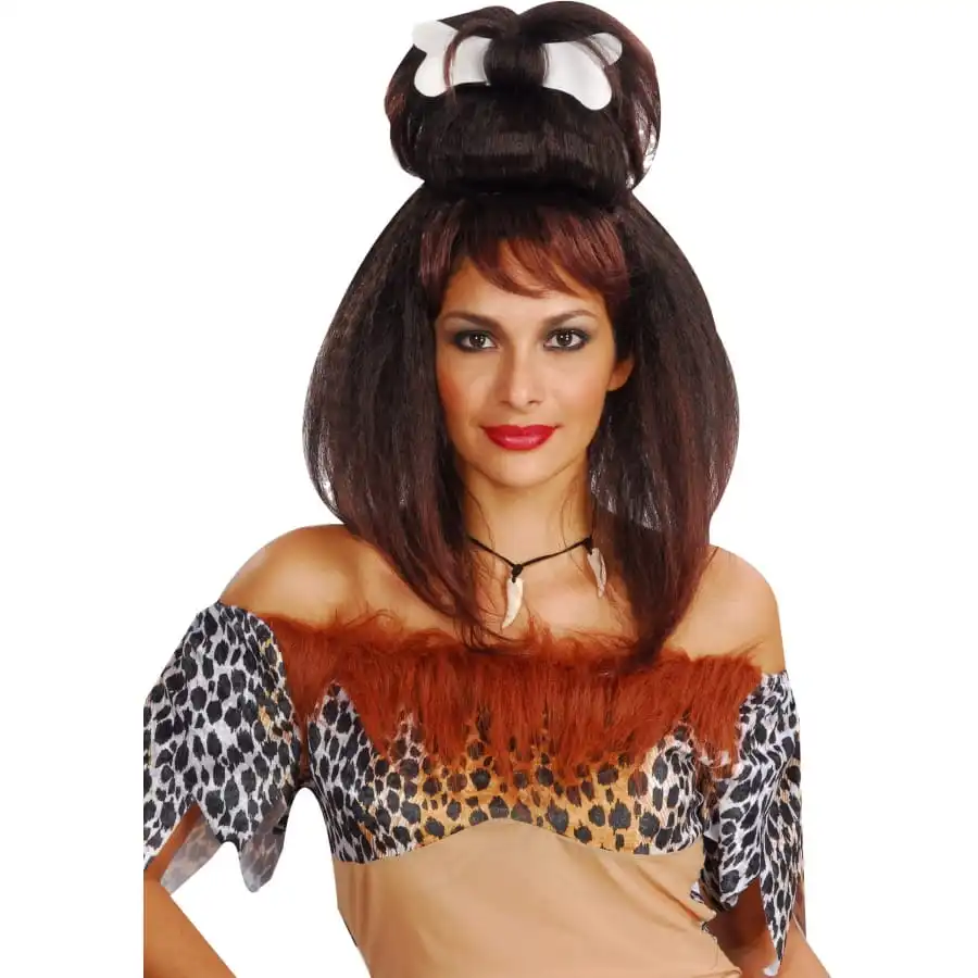 Perruque Brune De Femme Des Cavernes 1 Perruque Brune De Femme Des Cavernes