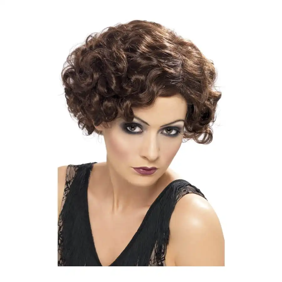 Perruque Brune Jeune Fille Années 20 2 Perruque Brune Jeune Fille Années 20 – Image 2