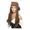 Perruque Brune Pirate Avec Bandana