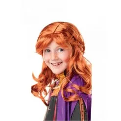 Perruque De Anna Pour Enfant, La Reine Des Neiges