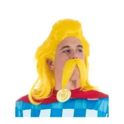 Perruque De Assurancetourix Avec Moustache