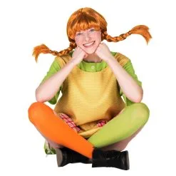 Tenue De Fifi Brindacier Pour Femme -Camouflage Soldes Boutique Perruque de fifi brindacier pour femme adulte