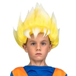 Perruque De Sangoku Super Guerrier Pour Enfant