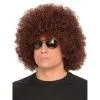 Perruque Marron Afro Taille Adulte