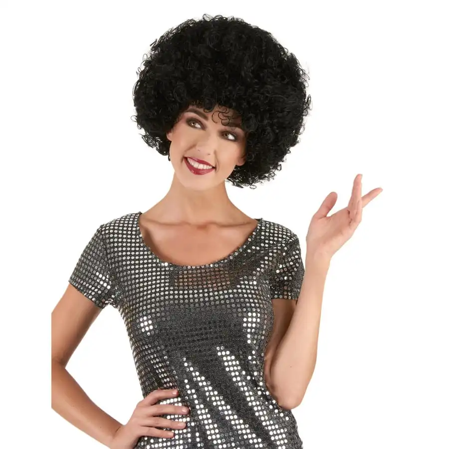 Perruque Noire Afro 2 Perruque Noire Afro – Image 2