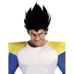 Perruque Noire De Dragon Ball, Pour Adulte