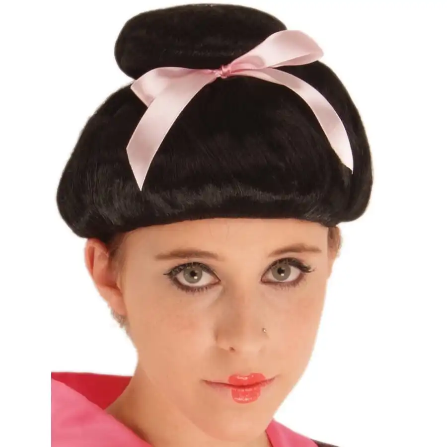 Perruque Noire De Geisha Pour Femme 2 Perruque Noire De Geisha Pour Femme – Image 2