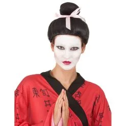 Perruque Noire De Geisha Pour Femme