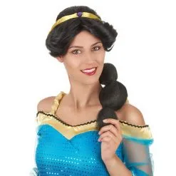 Perruque Noire De Princesse Orientale Pour Femme