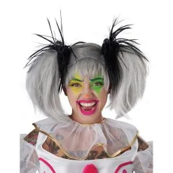 Perruque Phosphorescente Avec Couettes Pour Enfant -Camouflage Soldes Boutique Perruque phosphorescente avec couettes pour enfant 67086