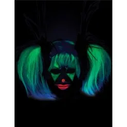 Perruque Phosphorescente Avec Couettes Pour Enfant -Camouflage Soldes Boutique Perruque phosphorescente avec couettes pour enfant 67088