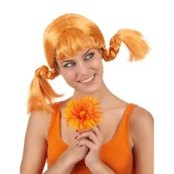 Perruque Rousse Avec Tresses Nouées