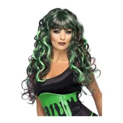 Perruque Sirène Vert Et Violet