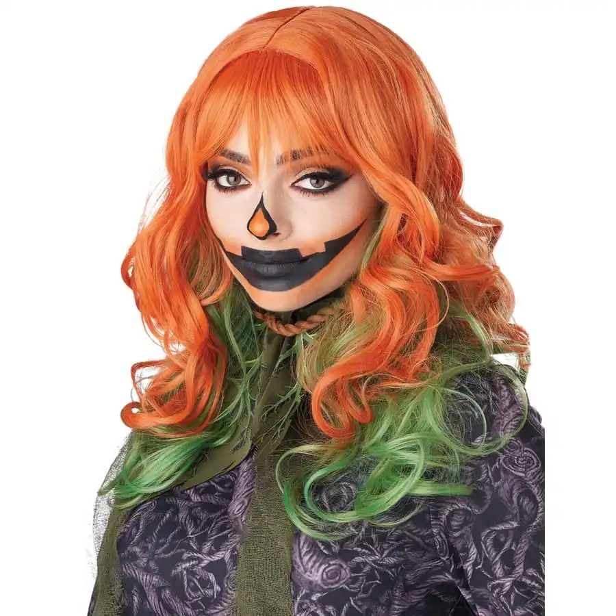 Perruque Verte Et Rousse Pour Femme 1 Perruque Verte Et Rousse Pour Femme