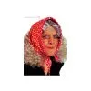 Perruque Vieille Dame Avec Foulard