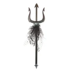 Petit Trident Noir De La Reine Des Mers, 50 Cm