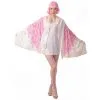 Poncho Ailes Rose D'ange Pour Femme