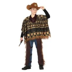 Poncho De Cowboy Du Far West Pour Enfant