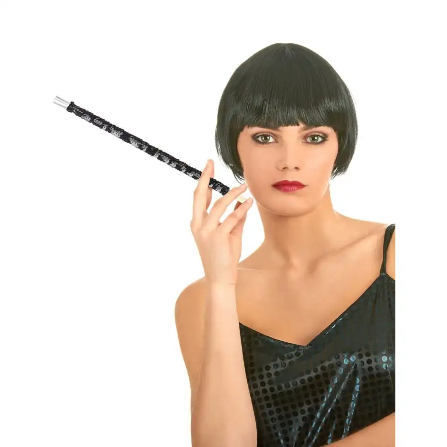 Porte Cigarette Noir à Sequins 2 Porte Cigarette Noir à Sequins – Image 2