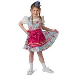 Robe Bavaroise Fleurie Pour Enfant Avec Tablier