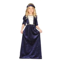 Robe Bleue Médiévale Pour Enfant