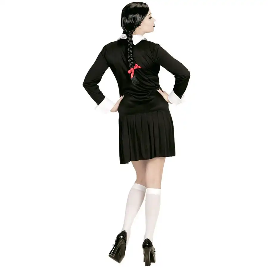 Robe Courte De Mercredi Addams Pour Adulte 3 Robe Courte De Mercredi Addams Pour Adulte – Image 3