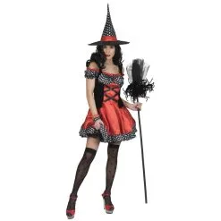 Robe Courte Orange Satinée De Sorcière Pour Femme