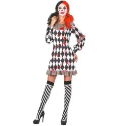 Robe D'arlequin Tueur Sexy Pour Femme
