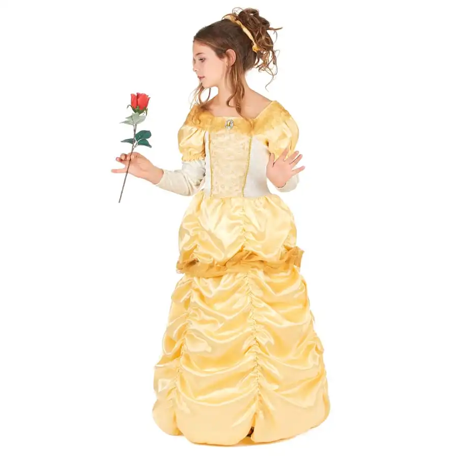Robe De Belle Princesse Pour Enfant, Avec Couronne 2 Robe De Belle Princesse Pour Enfant, Avec Couronne – Image 2