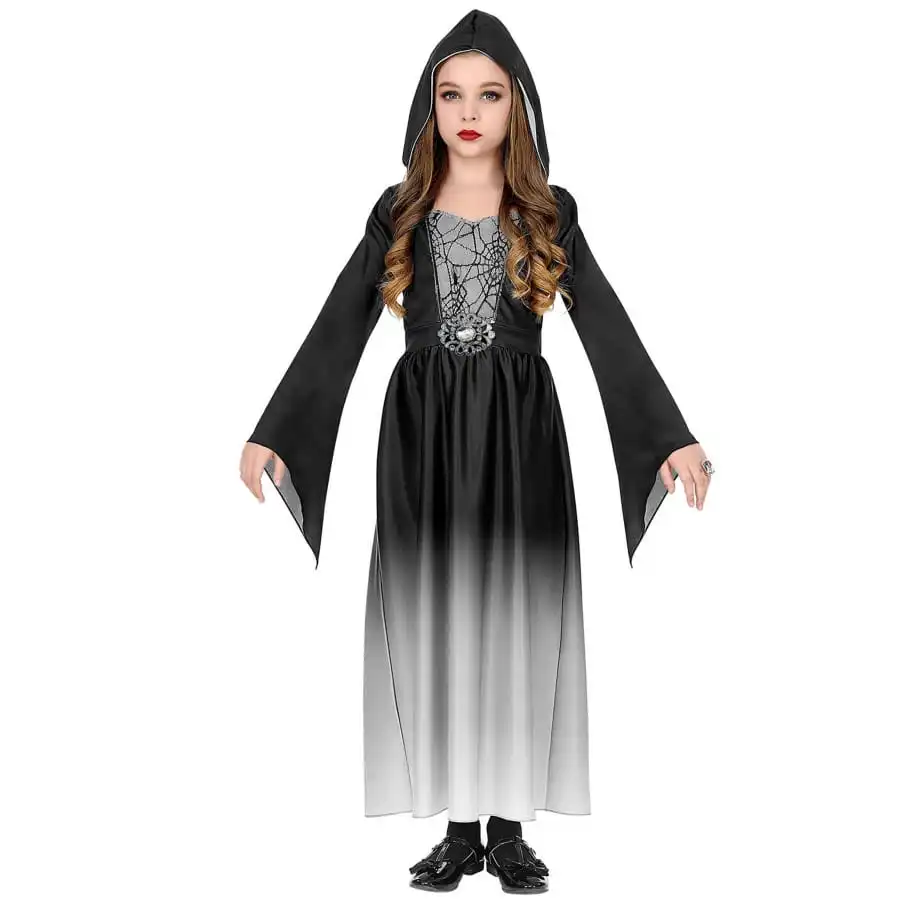 Robe De Petite Sorcière Dégradé Noir Et Blanc 1 Robe De Petite Sorcière Dégradé Noir Et Blanc