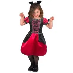 Robe De Vampire Noire Et Rouge Pour Enfant