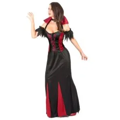 Robe De Vampiresse à Grand Col Rouge Pour Femme 6 Robe De Vampiresse à Grand Col Rouge Pour Femme -Camouflage Soldes Boutique Robe de vampiresse a grand col rouge pour femme 14446