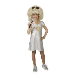 Robe Disco Argentée Pour Enfant