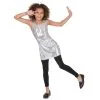 Robe Disco Argentée Pour Fillette