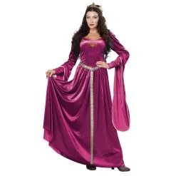 Robe Longue Médiévale Prune