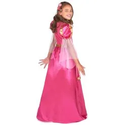 Robe Longue Rose De Princesse Médiévale, Enfant -Camouflage Soldes Boutique Robe longue rose de princesse medievale enfant 50665