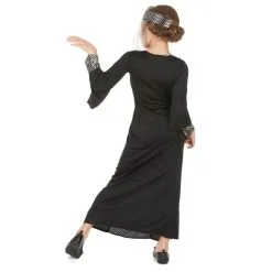 Robe Noire Argent De Princesse Médiévale -Camouflage Soldes Boutique Robe noire argent de princesse medievale 26987