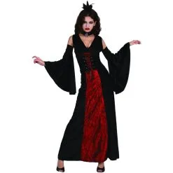 Robe Noire Et Rouge De Vampire Effet Velours 8 Robe Noire Et Rouge De Vampire Effet Velours -Camouflage Soldes Boutique Robe noire et rouge de vampire effet velours 24104