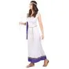 Robe Romaine Blanche Et Violette