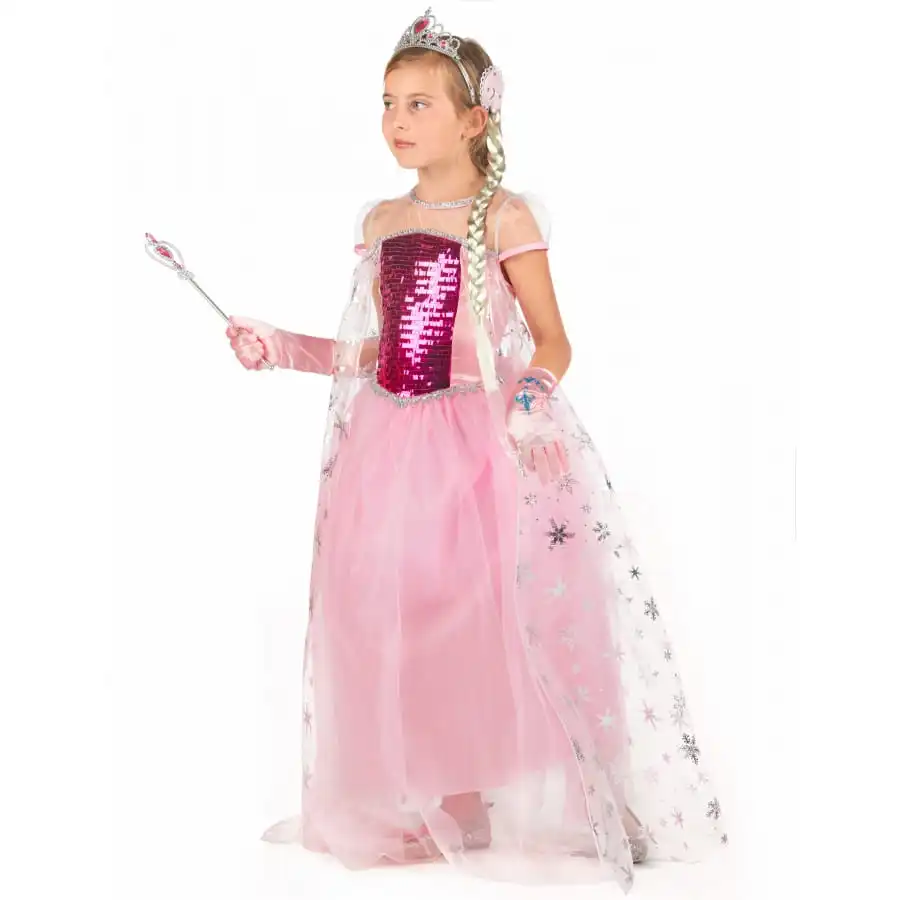 Robe Rose Et Transparente De Princesse Pour Enfant 6 Robe Rose Et Transparente De Princesse Pour Enfant – Image 6