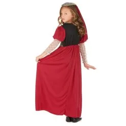 Robe Rouge De Princesse Médiévale Pour Enfant -Camouflage Soldes Boutique Robe rouge de princesse medievale pour enfant 24411