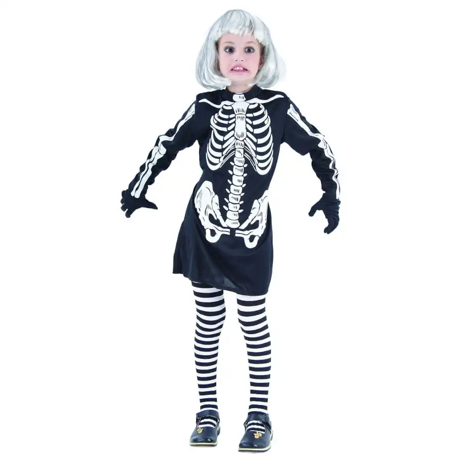 Robe Squelette Mi-longue Pour Fillette 4 Robe Squelette Mi-longue Pour Fillette – Image 4