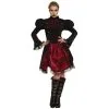 Robe Steampunk Noire Et Rouge Pour Femme